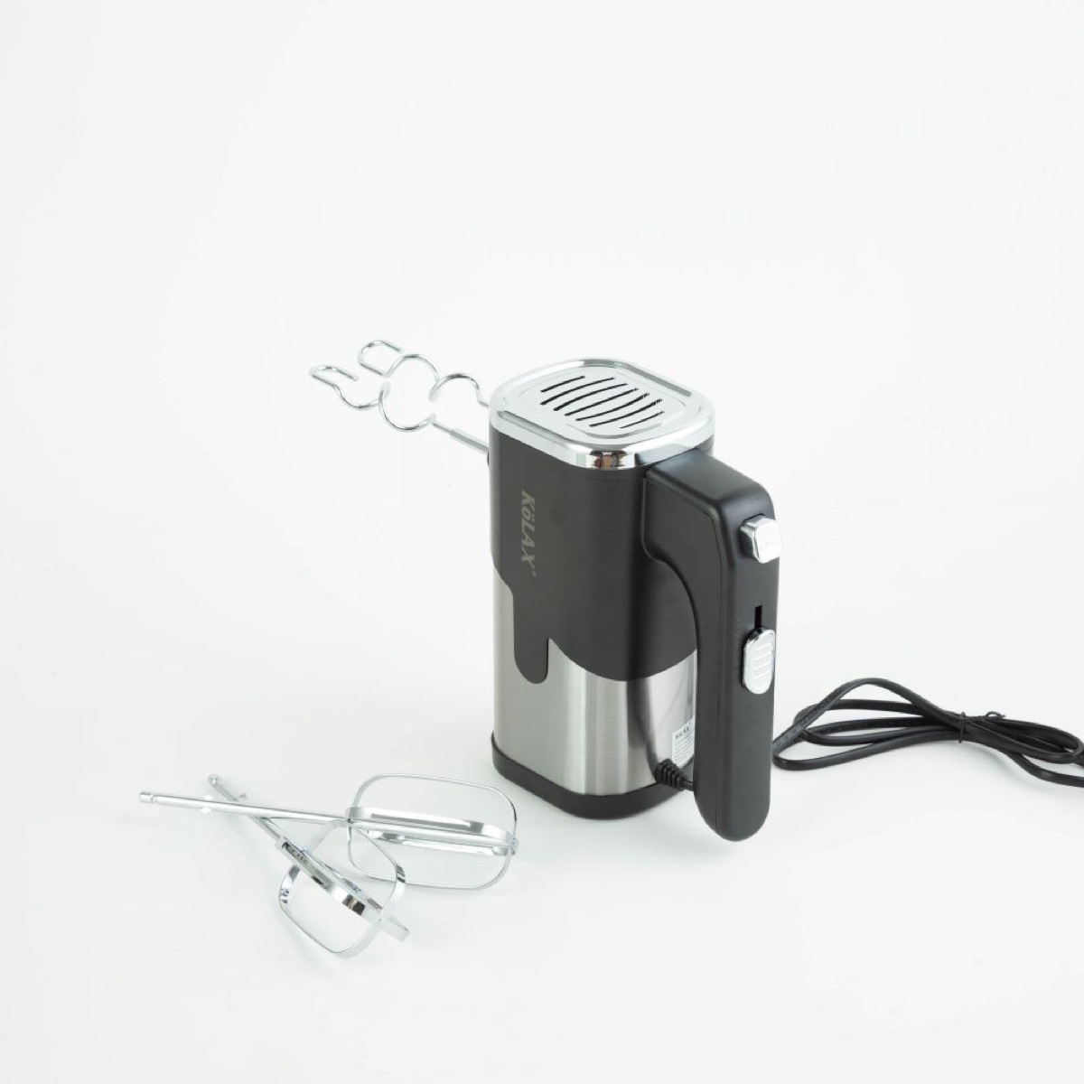 KöLAX Electric Hand Mixer 600W Handheld Mixer with Whisk Dough Hook and 5-Speed Turbo Kitchen Mixer Blender for Baking Cakes Eggs Cream Brownies, view 4