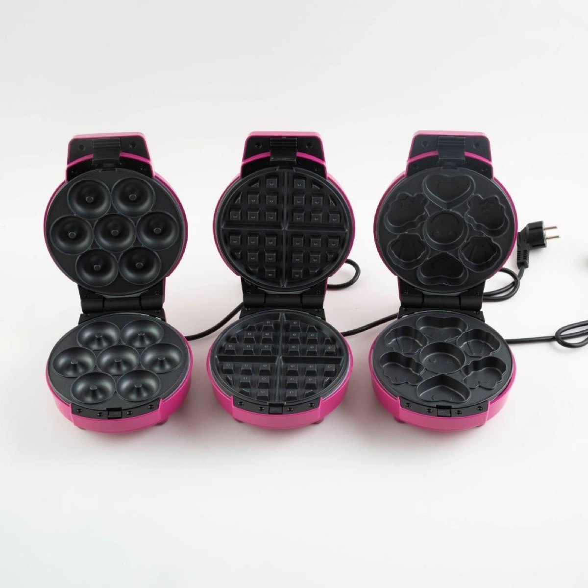 3 in 1 Thick Waffle Maker with Removable Plates, 8
