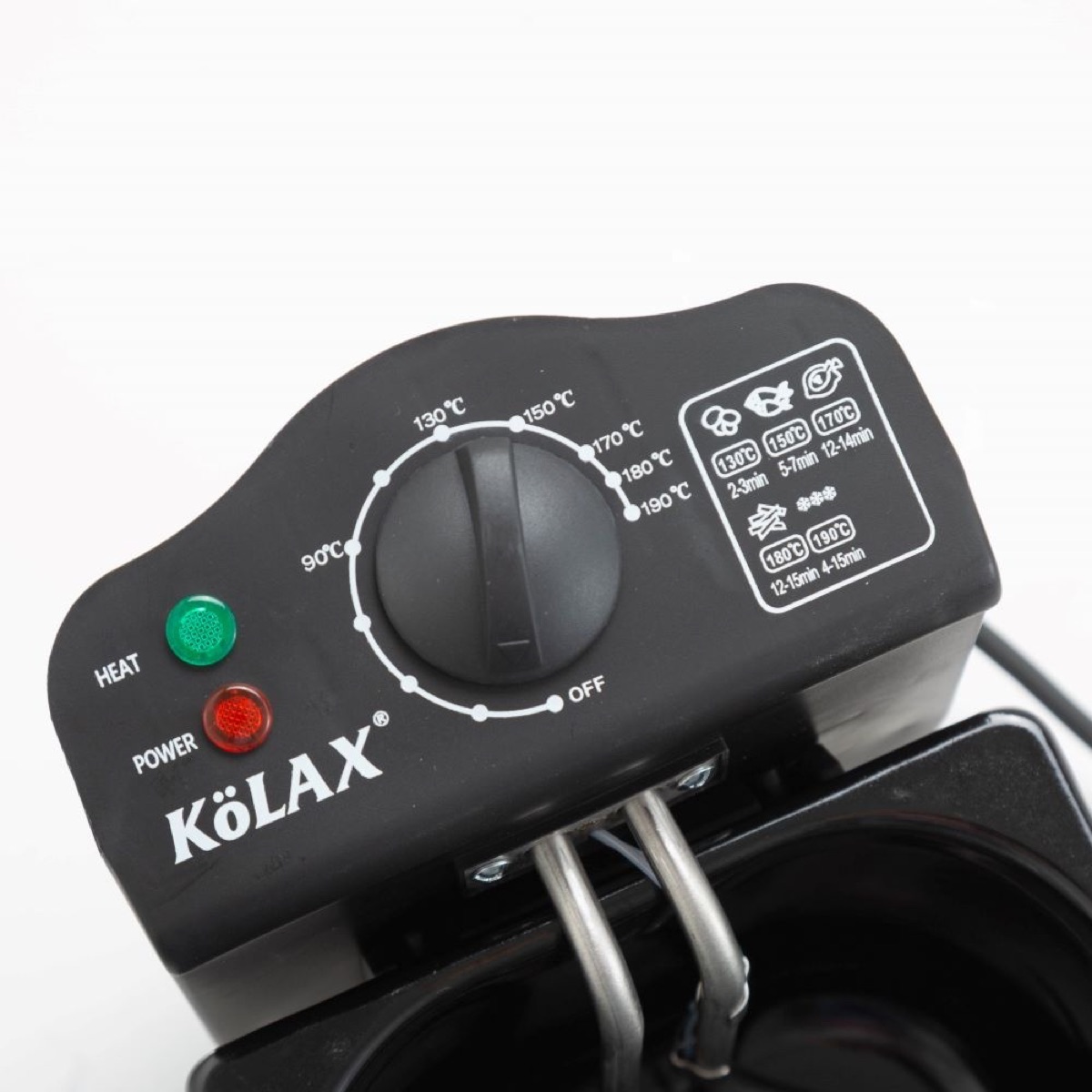 KöLAX 3 Liter Electric Deep Fryer with Adjustable Temperature, Stainless Steel, view 3