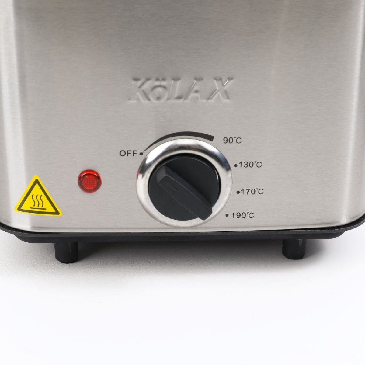 KöLAX Deep Fryer, Restaurant-Style Basket, Easy-View Window & Adjustable Temp Control, Stainless - 2 Liter, view 4