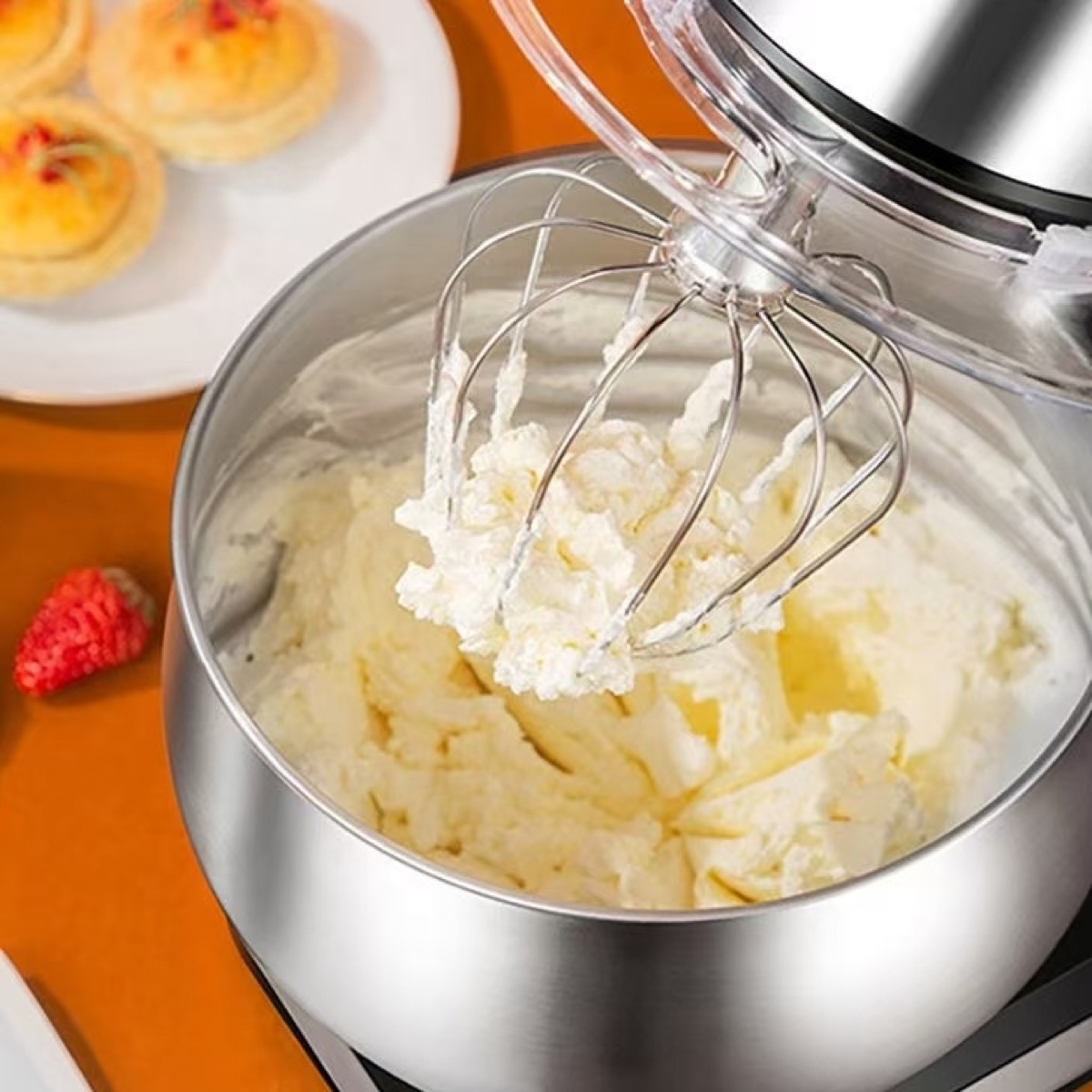 KöLAX Stand Mixer mit LCD-Anzeige 1300W, 6 Geschwindigkeits elektrischer Mixer mit 5L SS-Mischschale, Küchenmischer mit Teighaken, Eiwhisk, Beater & Backspalte, Lebensmittelmischer mit Timer, view 4