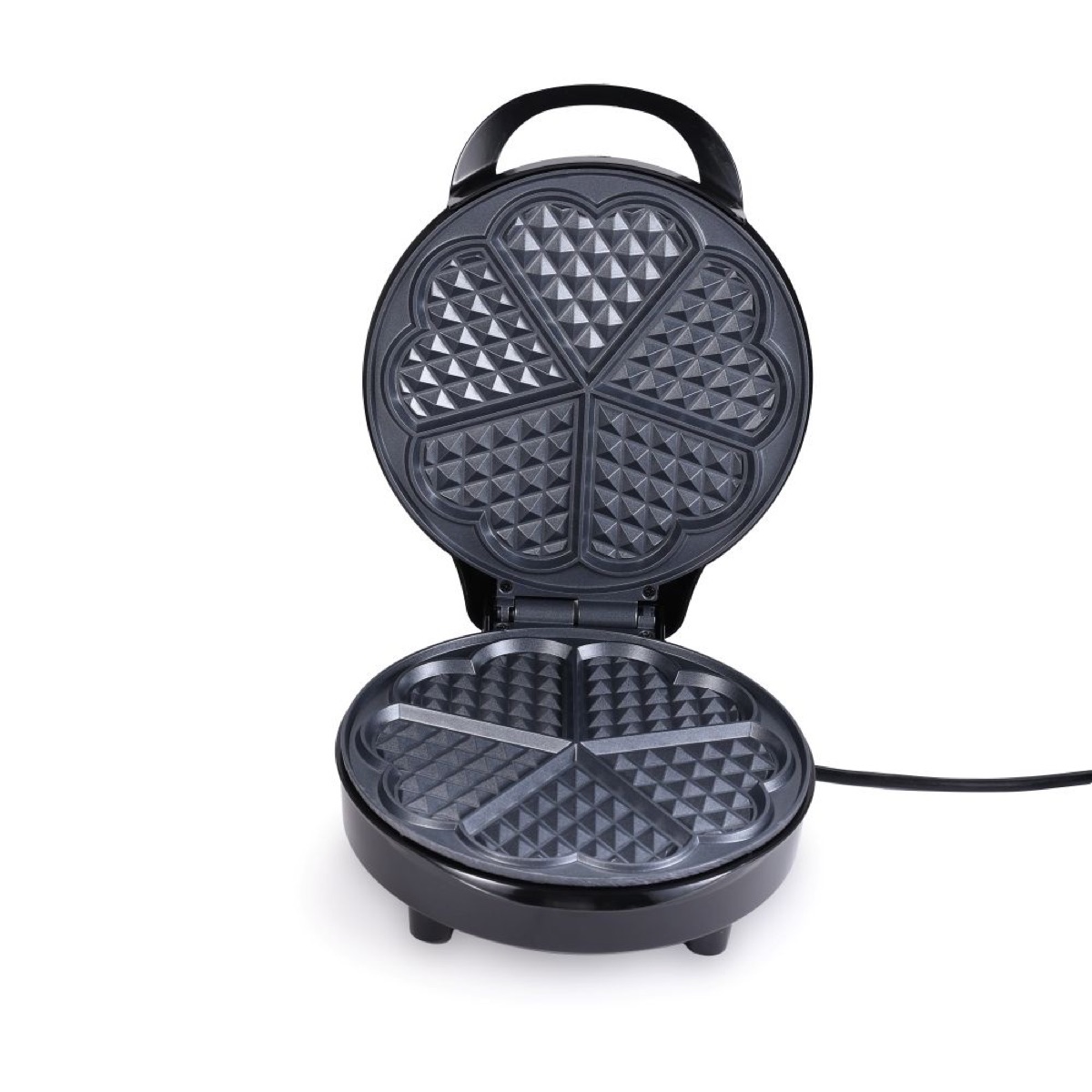 KöLAX Heart Waffle Maker, 900W Nonstick Double-side Heating Mini Heart Waffle Maker, Easy to Clean, Home Baking Machine, view 2