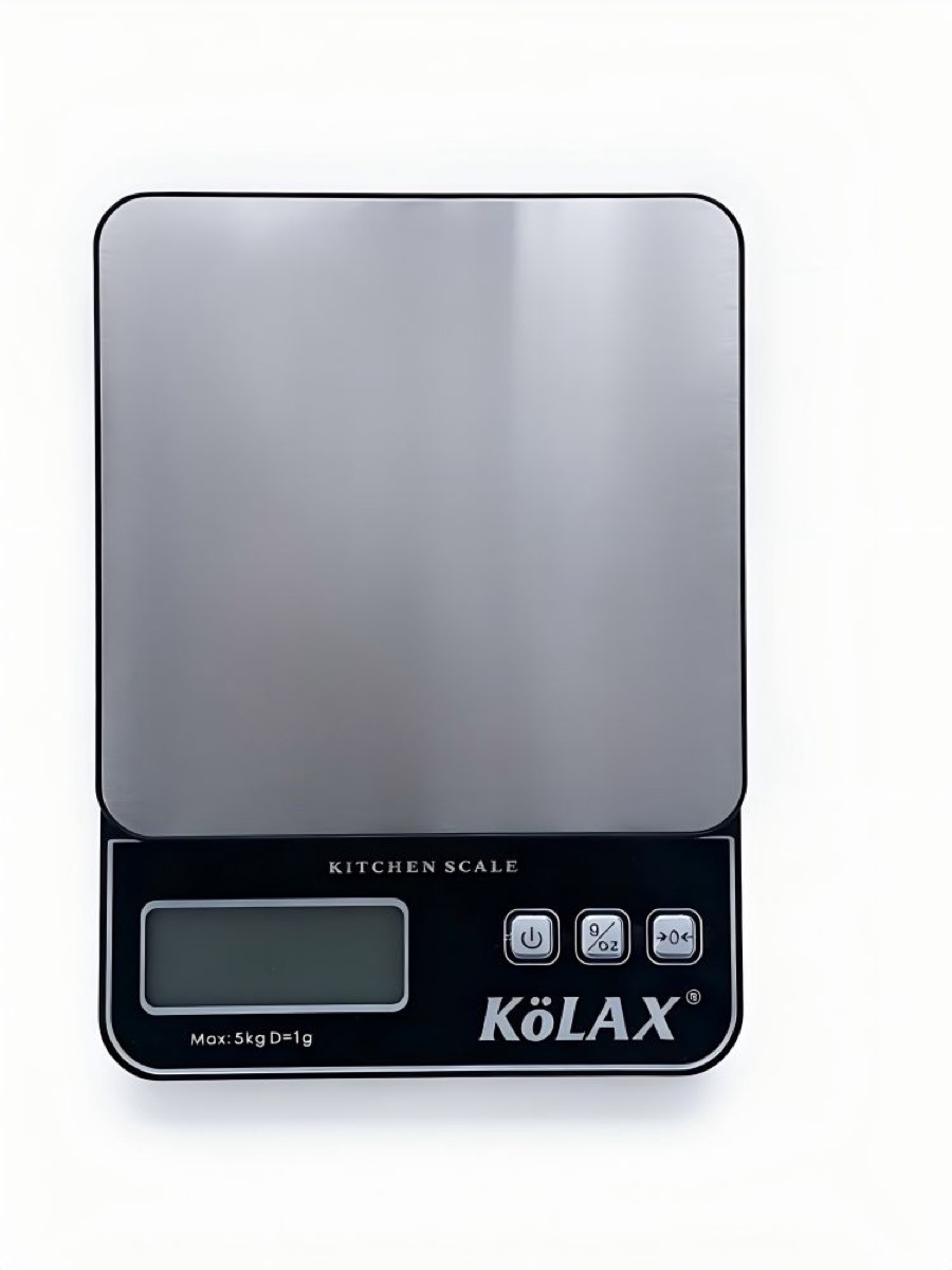 KöLAX Food Scale, Kitchen Scale with 1g Accuracy, 2 Units (g/oz), LCD, Stainless Steel Panel, Batteries Included, view 3