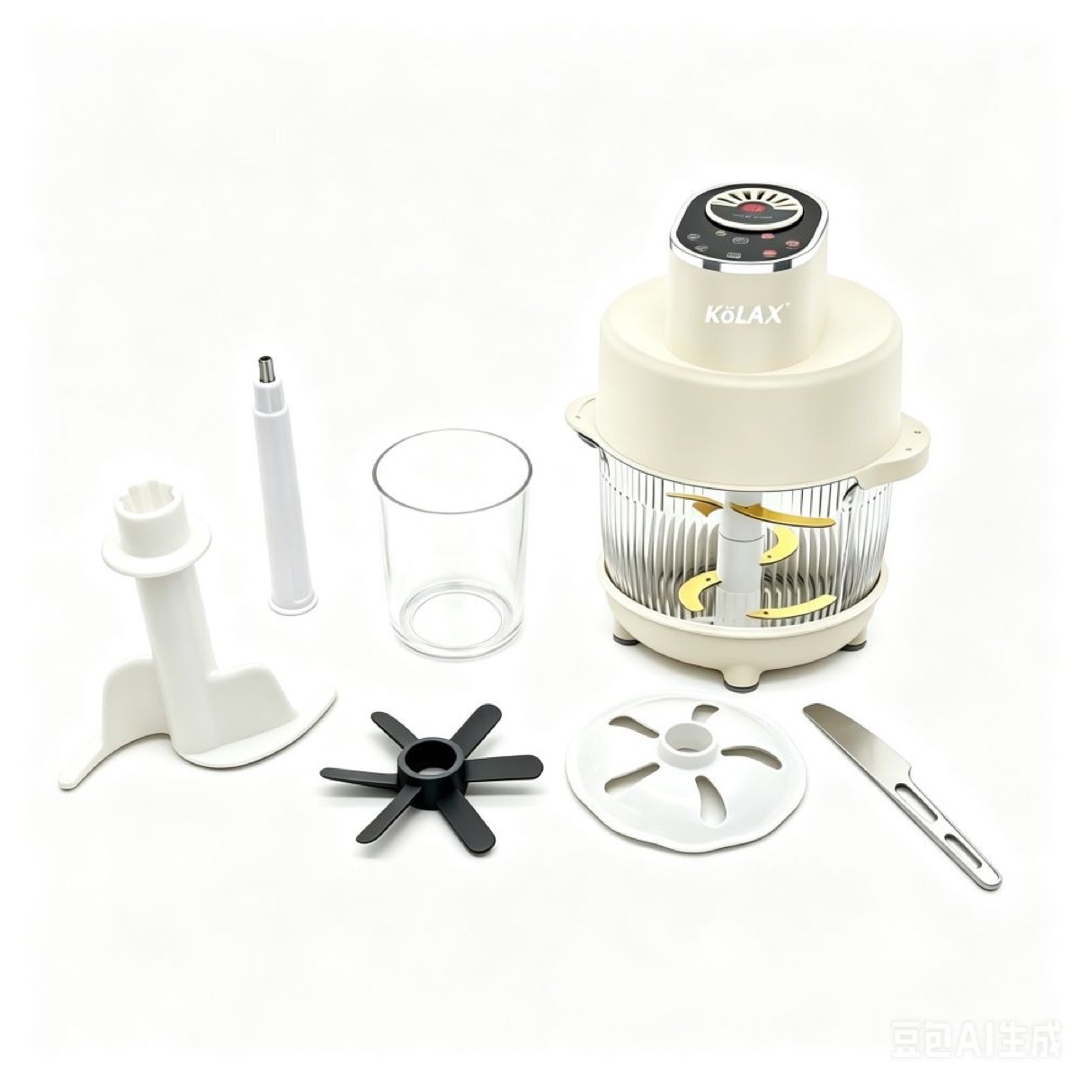 KöLAX 2200W Copper Motor 6L Large Capacity 4-in-1 Touch Control Food Chopper & Mixer, view 2