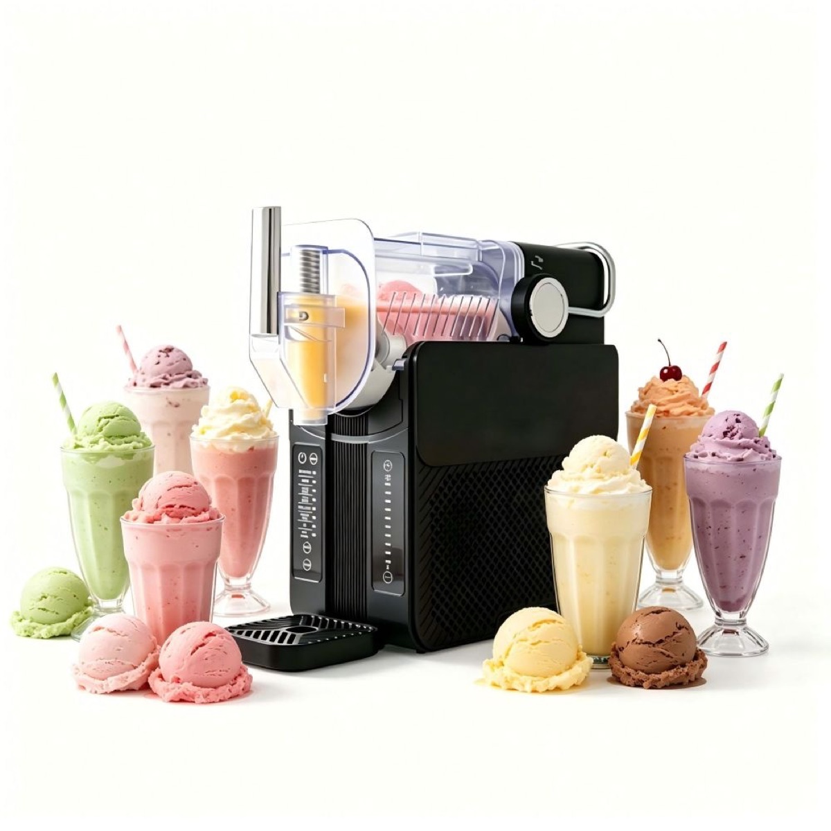 KöLAX 1.5L Slushie Machine, 1.2L Liquid Capacity with 6 Presets and Digital Control, Perfect for ice cream/slush/spiked slush/cold drink/milk shake/chilled juice, view 2
