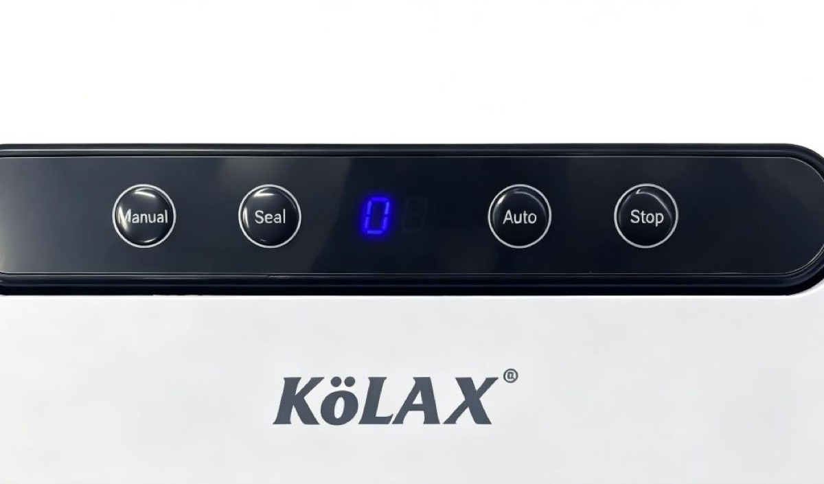 KöLAX Vacuum Sealer, Slim & Compact, Includes 10 Pre-Cut Bags (BPA-Free), for Long-Term Storage, view 3