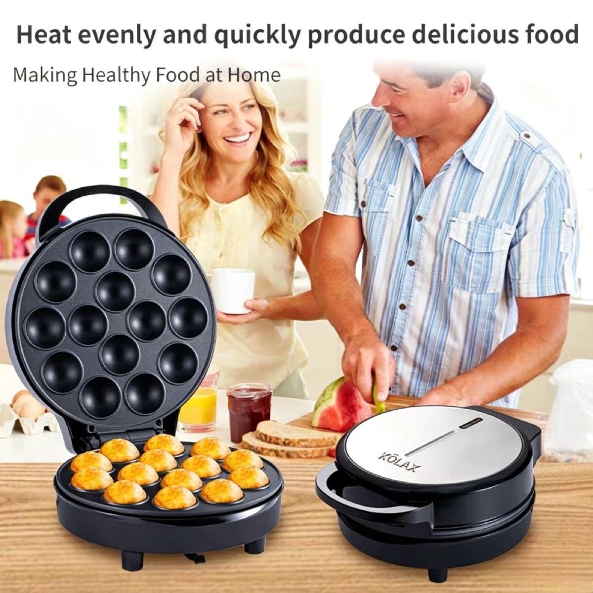 KöLAX Cake Pop Maker Features Non-Stick Coating - Makes 14 Cake Pops,900W, view 4